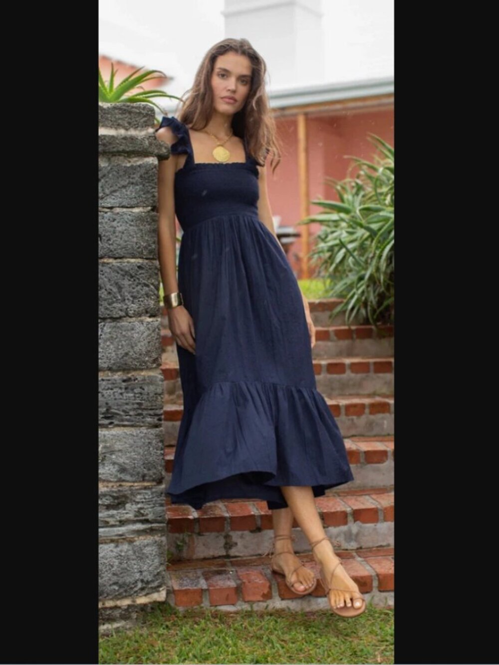 Marea Sasco Dress, Navy, Size M